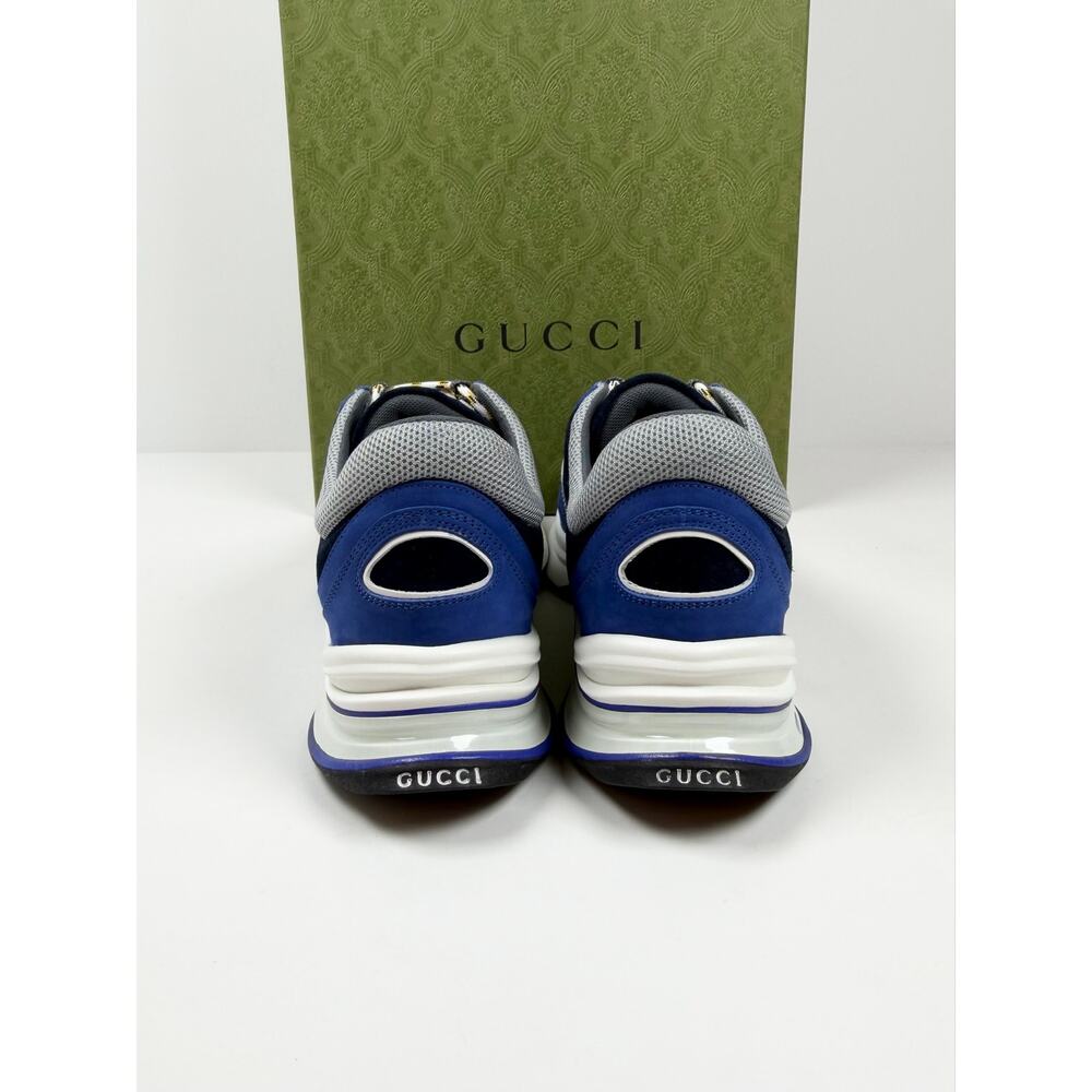 Size 8.5US - Gucci Run Sneaker Blue NEW - Picture 4 of 10